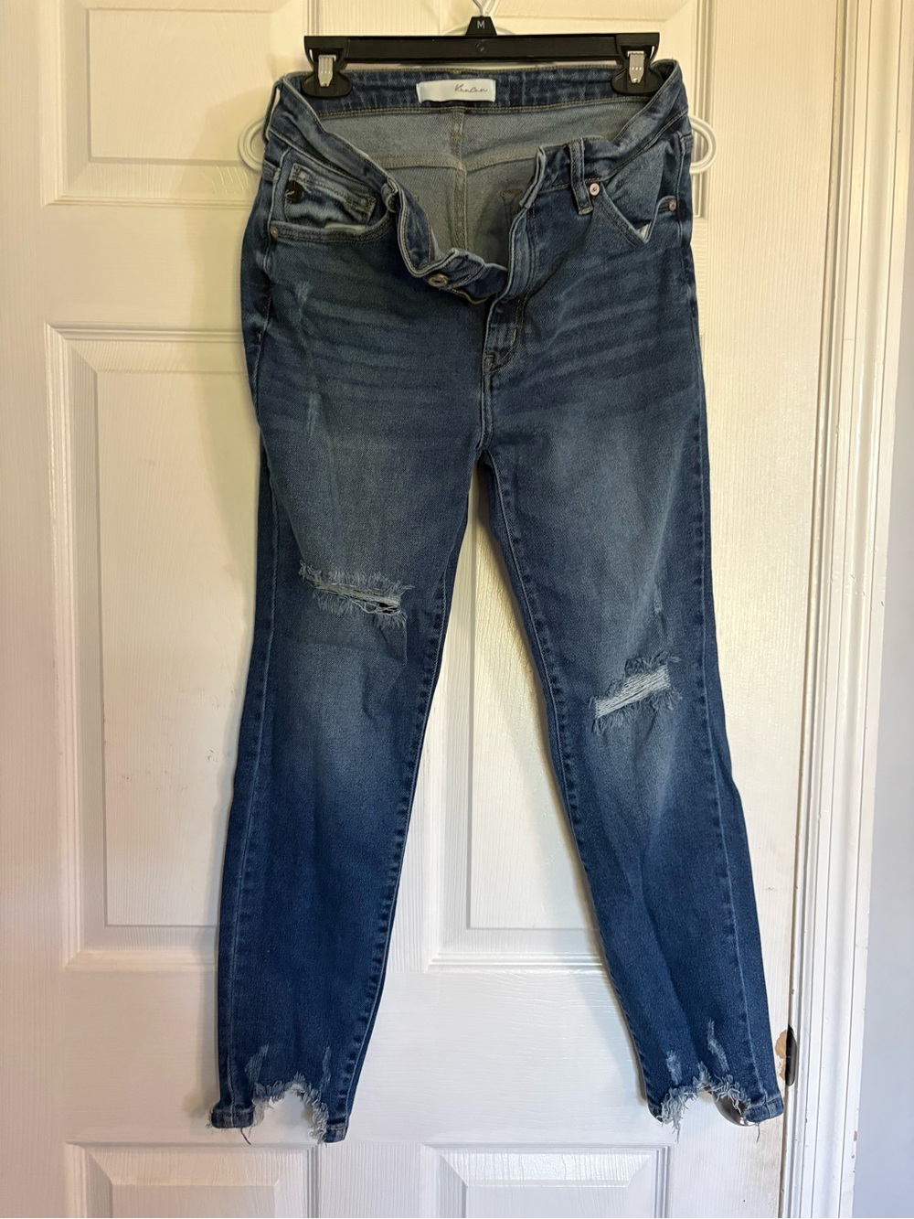 KanCan Distressed Dark Blue Ankle Jeans